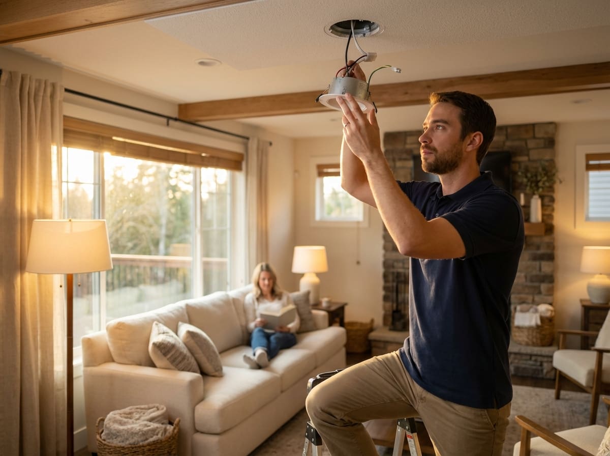 Residential professional lighting Installation with warm ambient lighting by Sansone Electric in Broward County.